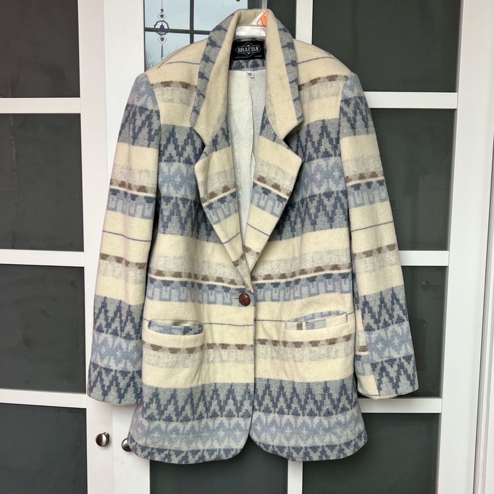 Wool blend vintage blazer